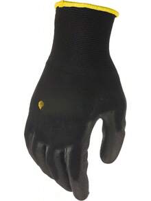 GRIP 25053-26 Never Slip, Maxiumum Grip All-Purpose Gloves (Large) - Black/Blue - View 4