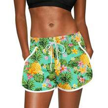 Women's Casual 3D Digital Print Shorts Hawaiian Beach Shorts - NDK04-s1230 - View 7