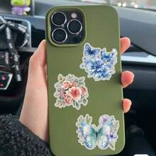 SCXXBSW 50 miếng dán hình bướm và hoa, hình hoạt hình dễ thương, chống thấm nước, dùng cho mục đích DIY như dán lên ván trượt, bình nước, laptop và điện thoại di động, cũng như làm đồ dùng trang trí sổ lưu niệm. - A - Xem 8