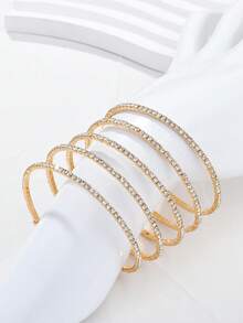 Cadena para el brazo de mujer, pulsera brazalete para el Body, apta para usar a diario y en festivales - 3 row silvery - Ver 17