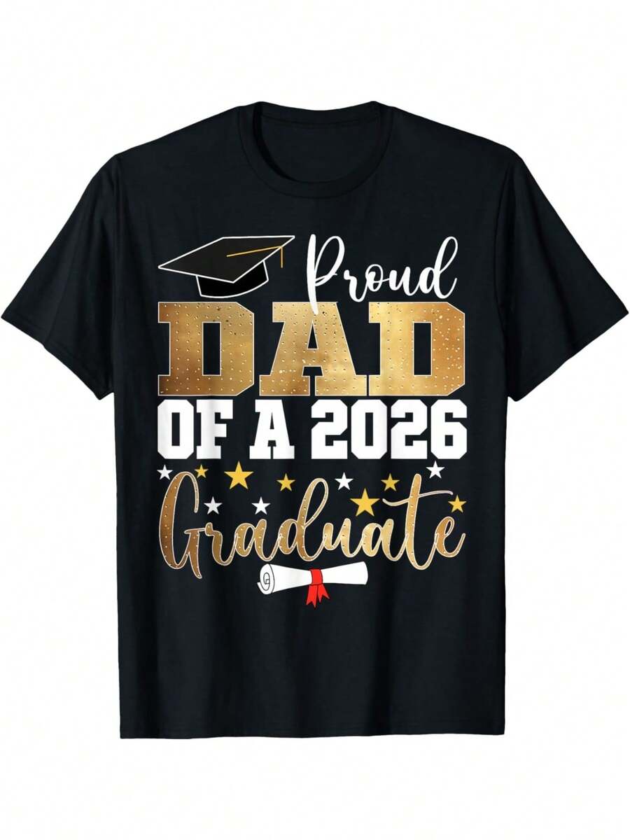 Father Of A 2026 Graduate - Proud Dad Graduation T-Shirt