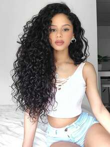 16A Premium Jerry Curly Bundles Human Hair 20 Inch,High Ratio Virgin Raw Hair,2-Year Lifespan,Cuticle Aligned,Reinforced Ultra ,Retains Silky Soft After Multiple Washes - Natural Black - 查看 3
