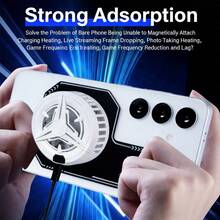 New Magnetic Phone Cooling Pad, Heat Dissipation Sticker Suitable For Gaming Cooling Fan, Compatible With IPhone, Phones, Phone Holder - Multicolor - View 5
