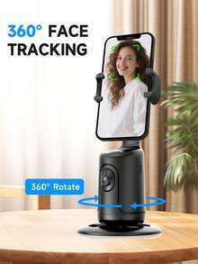 Giá đỡ điện thoại chống rung tự động theo dõi khuôn mặt, camera góc rộng, bộ dụng cụ sáng tạo nội dung cho quay vlog selfie, phát trực tiếp, livestream và gọi video. - Nhiều màu - Xem 2