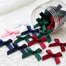 50pcs/Pack 4cm Satin Ribbon Bows, Multi-Color Options, Suitable For Gift Wrapping, Hairclip & Headpiece DIY, Ideal For Back To School And Valentine's Day - Multicolor - View 7