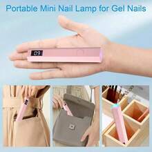 KU DA ZHONG 1pc LED UV Nail Lamp, Portable Nail Dryer, USB Mini Nail Drying Lamp, 180mAh Rechargeable Battery UV LED Nail Lamp, Suitable For Curing All Nail Gels, Perfect For Home And Salon Use - A - View 12