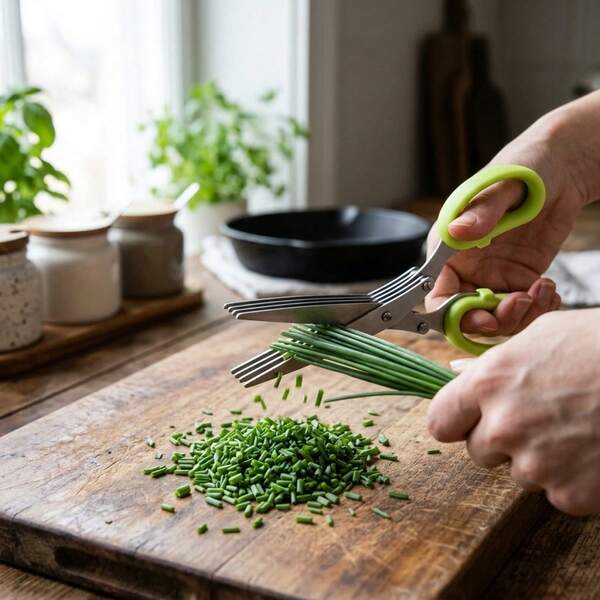 1 Pc Heavy-Duty Kitchen Scissors, 5-Layer Chive Cutter, Vegetable Shredding Scissors For Kelp And Daily Use