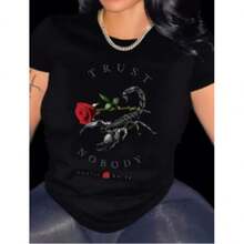 Women T-Shirts - Black - View 11