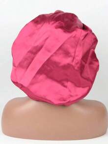 1pc Satin Wig Sleeping Bonnet Silk Bonnet Satin Bonnet Valentine's Day Valentines Sleep Bonnet - Xám - Xem 7