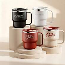 Double-Layer Insulated Coffee Mug Portable 304 Stainless Steel Drinking Cup Durable Sealed Coffee Cup Tumbler For Students Adult - Multicolor - View 4