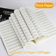A4 Size Thick Blank 5-Line Music Manuscript Notebook, Spiral Bound Blank Sheet Music Notebook, 50 Sheets/100 Pages, Includes Common Music Theory Symbols And Piano Keyboard With Note Reference, Suitable For Music Beginners And Composers - One-book Set - View 4