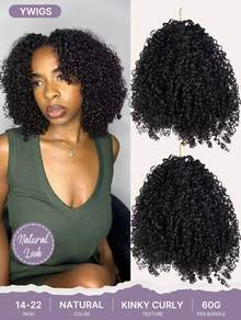 Y WIGS 16-22 Inch 55g Miracle Human Hair, Lightweight Invisible Human Crochet Hair Multiple Textures Tight Curly Hair Extensions, Natural Color, Perfect For Vacation And Sports - Natural Black - View 12