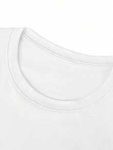 Loose-Fitting And Fun With A  Face Print T Shirt - Comfortable And Stylish Everyday Clothing - Very Suitable For Young People And Adults. - 白色 - 查看 4