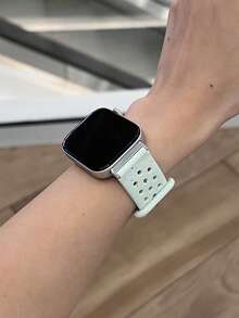 1条女士运动硅胶表带，适用于华为Watch Fit 1/Fit 2/Fit 3/Fit 4/Fit 4Pro腕带 - 淡薄荷 - 查看 3