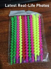 20/40pcs Random Color Long Curling Hair Rollers, Hair Curlers, Spiral Hair Curlers, DIY Hairstyling Tools, Women Hair Accessories, Hairstylist, Beauty Salon, Back To School Season, 1pc - Multiple Styles - View 9