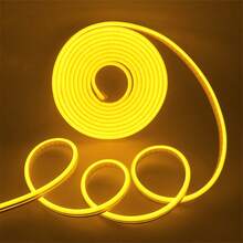 Tira de luz LED de neón flexible, interfaz USB, interruptor táctil con brillo ajustable, con clips de montaje, adecuada para patrones de decoración interior, iluminación de cocina, luz de relleno para espejo - Blanco Cálido - Ver 3