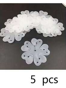 50pcs Clover Shaped Balloon Clips - Flower Shaped Balloon Fixers, DIY Balloon Accessories, Party Decorations, Balloon Shaping Tools, Suitable For Weddings, Birthdays, Graduations, Anniversaries, Theme Parties, Retro Gatherings, Bachelorette Parties - one-size - View 9