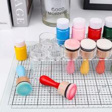 15 Holds Clear Storage Rack, Organizer For Bottles & Blending Tools; PC Craft Paint Container – Ideal For Storing Glitter Gels, Dimensional Inks, Reinkers, Acrylics, Round Containers And Misting Brushes - Storage Rack - View 7