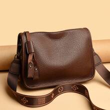 Stylish Retro Bag Made Of Soft Material Compact Women's Bag With A Stable Shape And Practical Carrying Straps - 黑色 - 查看 1