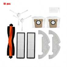 For Xiaomi Robot Vacuum X10 Robot Vacuum Cleaner Parts Replacement Main Side Brush Hepa Filter Mop Cloth Dust Bag Accessories - 10PCS Set - View 10