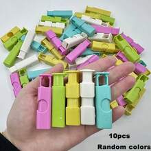 Clips de colores aleatorios para bolsas de pan, clips para bolsas de bagels, clips de sellado, cierres de fácil apriete, adecuados para sellar diferentes bolsas, suministros de cocina para el hogar - Múltiples estilos - Ver 9