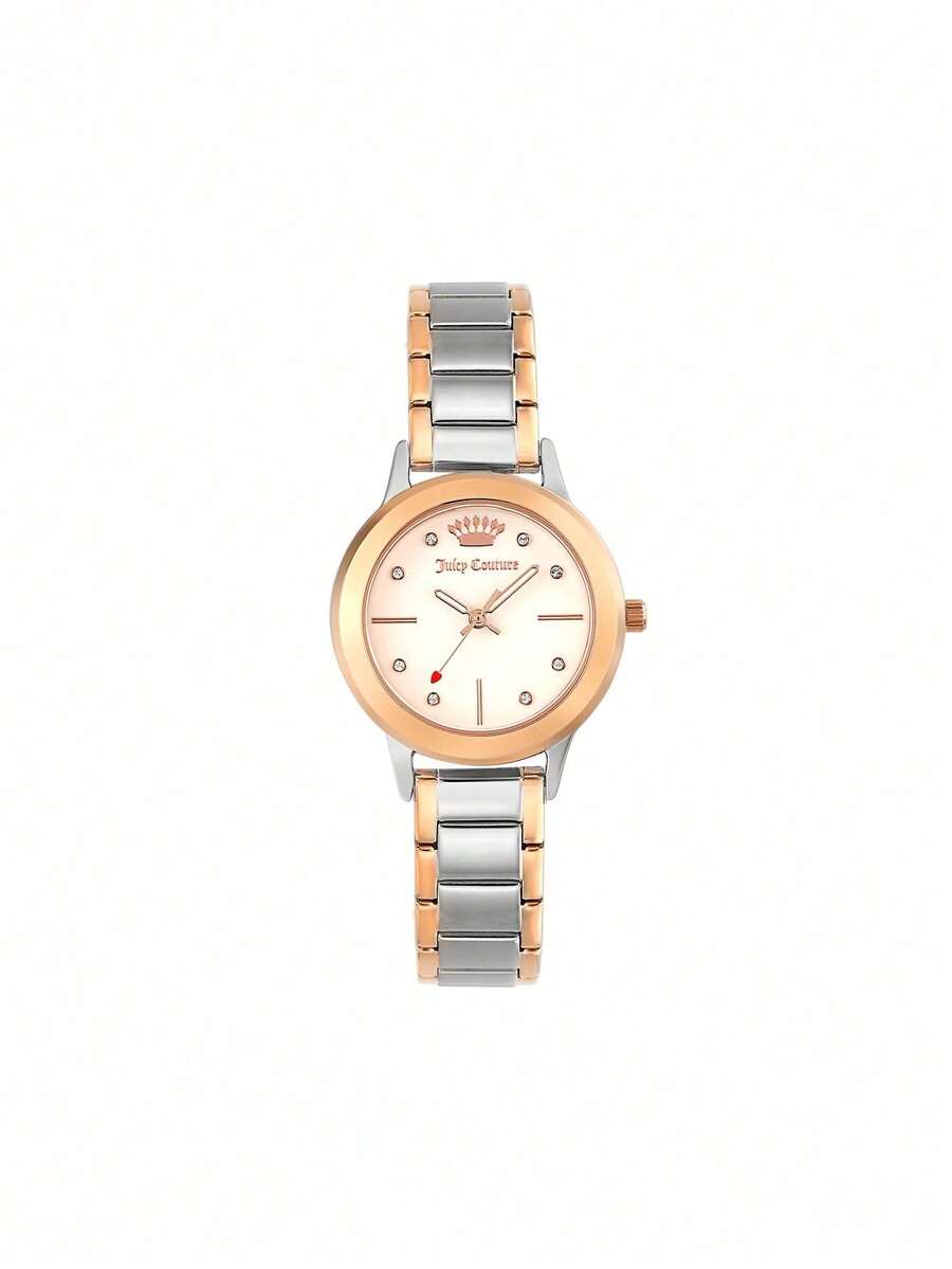 Juicy Couture Đồng hồ nữ tối giản thời trang, dây đeo thép không gỉ, quà tặng đồng hồ thạch anh cho phụ nữ. - Nhiều màu - Xem 1