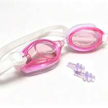 Comfortable High-Quality PC Lens With Double Sealing Ring Elastic Silicone Frame Waterproof Swimming Goggles For Men And Women - Pink - View 2