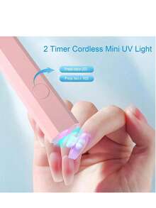 KU DA ZHONG 1pc LED UV Nail Lamp, Portable Nail Dryer, USB Mini Nail Drying Lamp, 180mAh Rechargeable Battery UV LED Nail Lamp, Suitable For Curing All Nail Gels, Perfect For Home And Salon Use - A - View 7