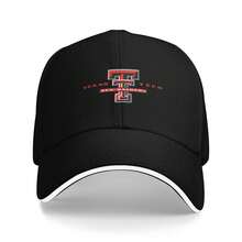 Texas Tech Red  Logo 2003 Washed-Cotton Plain Structured Baseball Cap, Vintage Adjustable Dad Hats Gift For Men/Women - màu đen - Xem 1