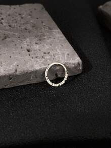 1 chiếc khuyên mũi/khuyên tai daith/khuyên helix/khuyên tragus/khuyên sụn tai/khuyên vòng bằng thép titan cấp độ cấy ghép, kích thước 16G, đính đá Zirconia cắt kim cương ở mặt trước, thích hợp cho nữ. Quà tặng cho nữ. - Nhiều màu - Xem 6