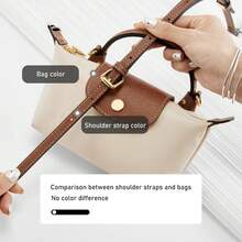 Correa de Cuero para Bolso Cruzado  Mini, Correa de Hombro para Bolso, Cinturón para Bolso Marrón, Accesorios de Repuesto Duraderos para Bolsos - Juego de plata Terra - Ver 4