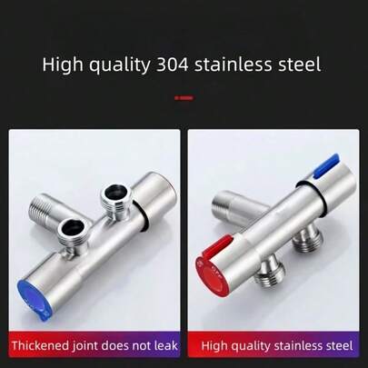 Van góc dày chất lượng cao, giao diện tiêu chuẩn phổ thông 1/4", kín nước, thích hợp cho nhà bếp, phòng tắm, ban công, bình nước nóng, nhà vệ sinh, van khóa nước đầu vào máy giặt.