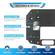 Wsays Spare Tire Carrier Relocation Bracket Compatible with Jeep  JL 2018-2024 w/rear proximity sensors - como en la imagen - Ver 4