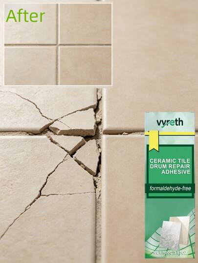 1 tuýp/85g Chất trám khe gạch & đá cẩm thạch, thích hợp để trám các khe hở thẩm mỹ hàng ngày trong nhà và ngoài trời, áp dụng cho gạch, tường, mặt bàn, vật liệu đá, chống ẩm, chống thấm nước, chống dầu, thích hợp cho nhà bếp, phòng tắm và các môi trường ẩm ướt khác. 1 tuýp/100g Keo dán sửa chữa nhà dạng gel lỏng, có thể thấm vào các lỗ hổng và vết nứt trên gạch, tạo thành lớp liên kết cường độ cao sau khi đông cứng, không cần đập gạch hoặc làm lại, dễ dàng sửa chữa các lỗ hổng và độ lỏng lẻo của gạch, tiết kiệm thời gian, công sức và chi phí.