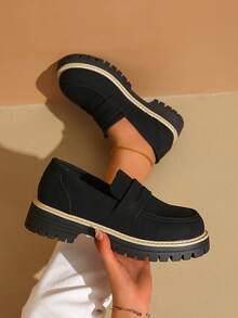 2025 European And American Style High-End Classic Ankle Boots, Round Toe Design - Non-Slip Rubber Sole, Cushioned Insole - The First Choice For Everyday And Formal Outings - Easy To Put On And Take Off Closure Design, Soft Lining, Wear-Resistant And Strong Grip. - Black - View 11