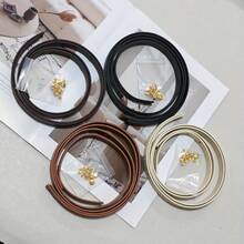 4pcs Artificial Leather Handbag Replacement Straps, 4 Colors, Rivet Decor, Handmade Bag Accessories, Gift Box Strap, Wallet Making Materials, Handbag Supplies, Wallet DIY - Multicolor - View 5