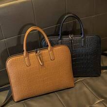 Mother's Day Gift Must-Have|Multi-Pocket Business Shoulder Bag For Office Use - Brown - View 2