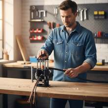 Elektrischer Kabelabisolierer 1-25 Mm Mit Federverstellung – Kabelentmantelungsmaschine Für Sauberes Schälen Von Einzel- & Mehrfachleitungen, Inklusive Auffangbehälter Für Schrott - A - Übersicht 2