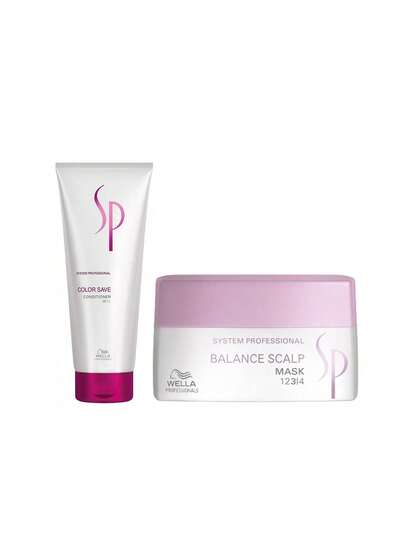 Wella [Bundle] SP System Professional Color Save Conditioner 200 Ml + Balance Scalp Mask 200 Ml