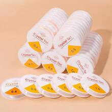 10pcs Elastic Beading Cord, Glass Beading String, DIY Handmade Jewelry String, Transparent Crystal Elastic Rope, Beading Cord For Making Bracelets, Necklaces, Pendants And Jewelry - Multicolor - View 7