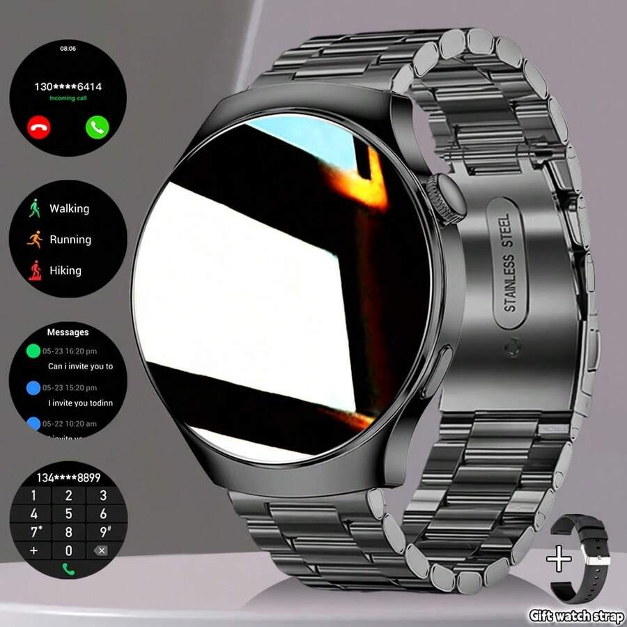 Multifunctional Smart Watch With Wireless Call, Camera Control, Music Playback, Customizable Wallpaper, Fitness Tracking, Designed For Android/IOS Smartphone Users, Ideal Gift - Multicolor - View 1