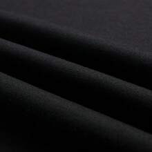 Skechers Serie de colores lisos | Camiseta de manga corta con cuello redondo, cómoda, resistente a las arrugas y versátil, ideal para los desplazamientos diarios del hombre. - Negro - Ver 4