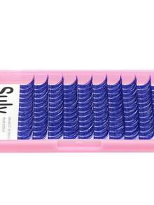 Sulv 120片装深蓝色单簇假睫毛，12mm、14mm、16mm、18mm、20mm可选，DIY睫毛嫁接，柔软舒适，适合新手在家使用 - 查看 5