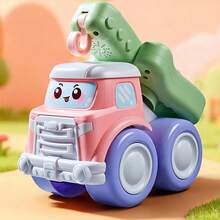 Baby Musical Guitar Construction Vehicle, Crawling Toy Car + Early Education Music Guitar 2-In-1, Infant Intellectual Development - Multicolor - View 2