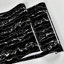 1 Roll Black Marble Self-Adhesive Oilproof Kitchen Wallpaper - Waterproof, Straight Match, Shapes And Stripes Pattern For Countertop, Cabinet, And Wall In Kitchen And Bath - Bai Yunlong - View 4