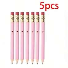 Bộ 5/10/20 bút chì mini màu hồng có tẩy, bút chì lục giác HB 4 inch/10cm, thích hợp cho trường học, văn phòng, làm quà tặng, đám cưới, tựu trường. - A - Xem 8
