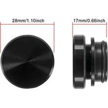 Universal Lighter Socket Cover Cap, Aluminum Plugs Car Decoration - Waterproof, Dustproof, Black - 1 Pcs - View 2