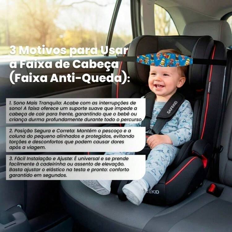 Head Support Strap For Baby Comfort Car Seat - Various Models - Safari - View 2