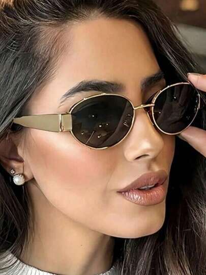 Nuevas gafas de moda de gran marco retro personalizadas, gafas de moda versátiles para uso casual, de playa, de fiesta y de pasarela, unisex