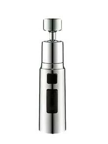 Multifunctional Kitchen Faucet Extension Sprayer - Single Hole Kitchen Faucet With Bubble Sprayer Nozzle, Universal Kitchen Faucet Extension Spout, Water-Saving High-Pressure Anti-Splash Design, Adjustable Delay Device And Rotatable Swivel Spout, 2 Water Flow Modes, Suitable For Modern And Traditional Sinks, Dishwashing, Vegetable And Fruit Cleaning, Dishware Rinsing, Kitchen Sink Faucet With Filter, Compatible With Dishwashers, Upgrade Your Faucet, Ideal Gift Choice - Silver - View 15